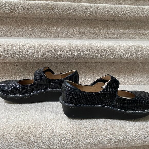 Alegria Paloma Black Dazzler Shoe Mary Jane  School Size 38  US 7 FREE Jacket - Picture 7 of 11